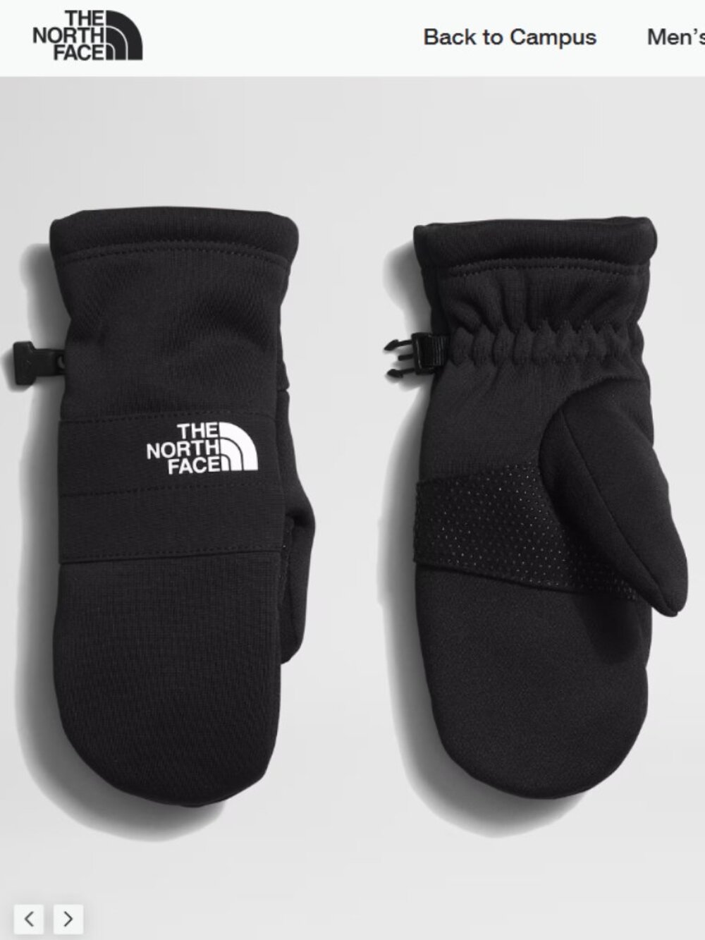 The North Face Kids’ XL Sierra Etip Mitts Black NWT High-Pile Fleece Warm